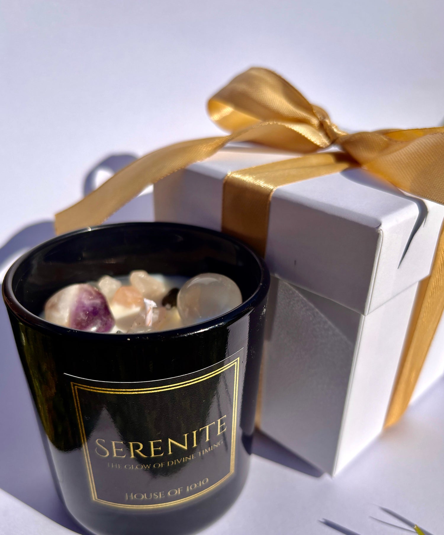 Reiki Crystal infused scented candle