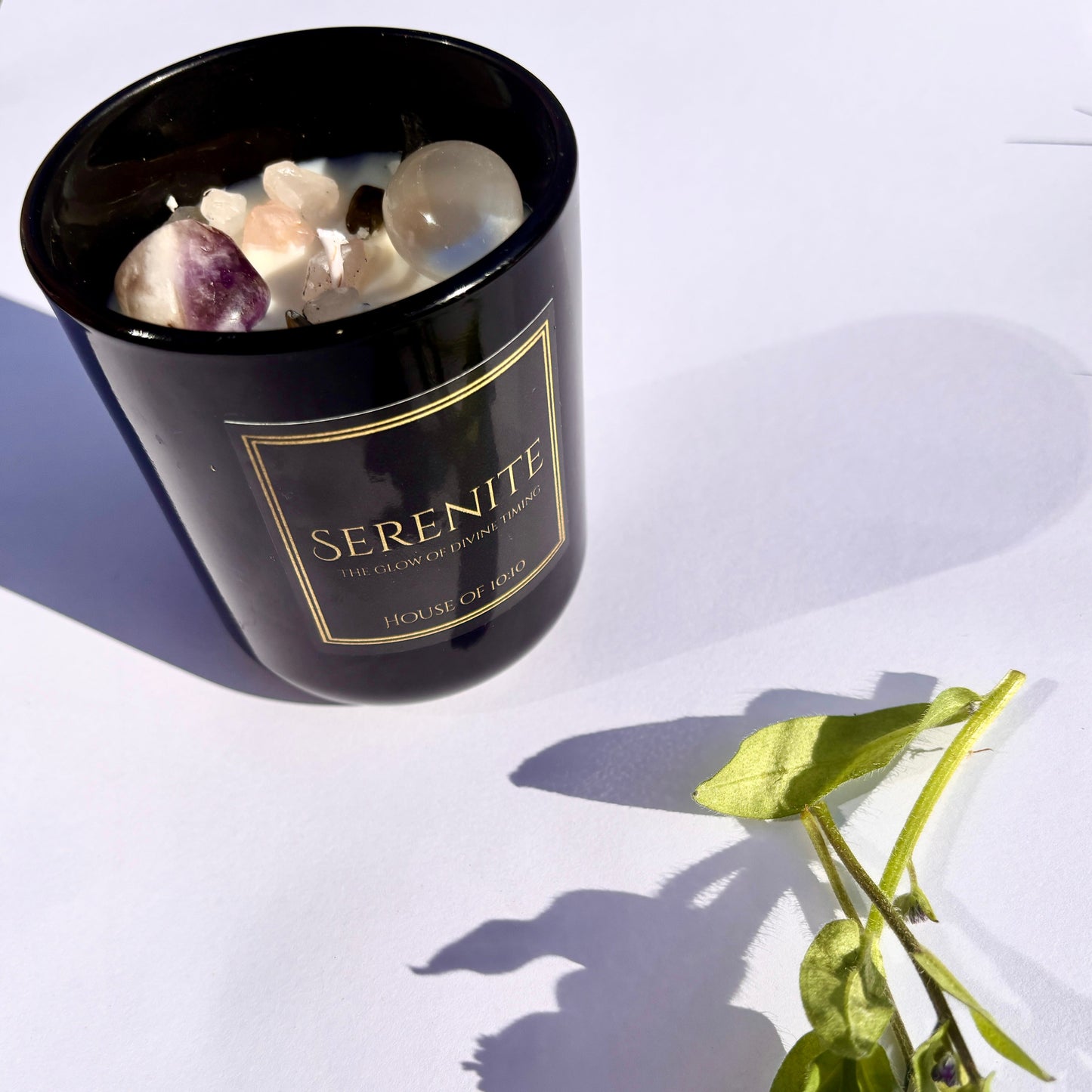 Serenité Crystal infused Candle